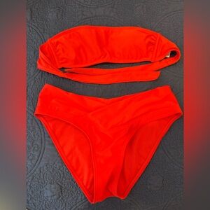 Xhilaration Bold Red Bikini Top